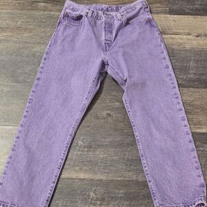 Levi's Purple Ankle & Cropped Jeans
